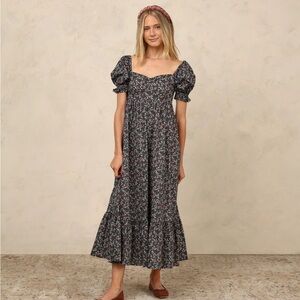 Noralee Chloe dress maxi L midnight garden